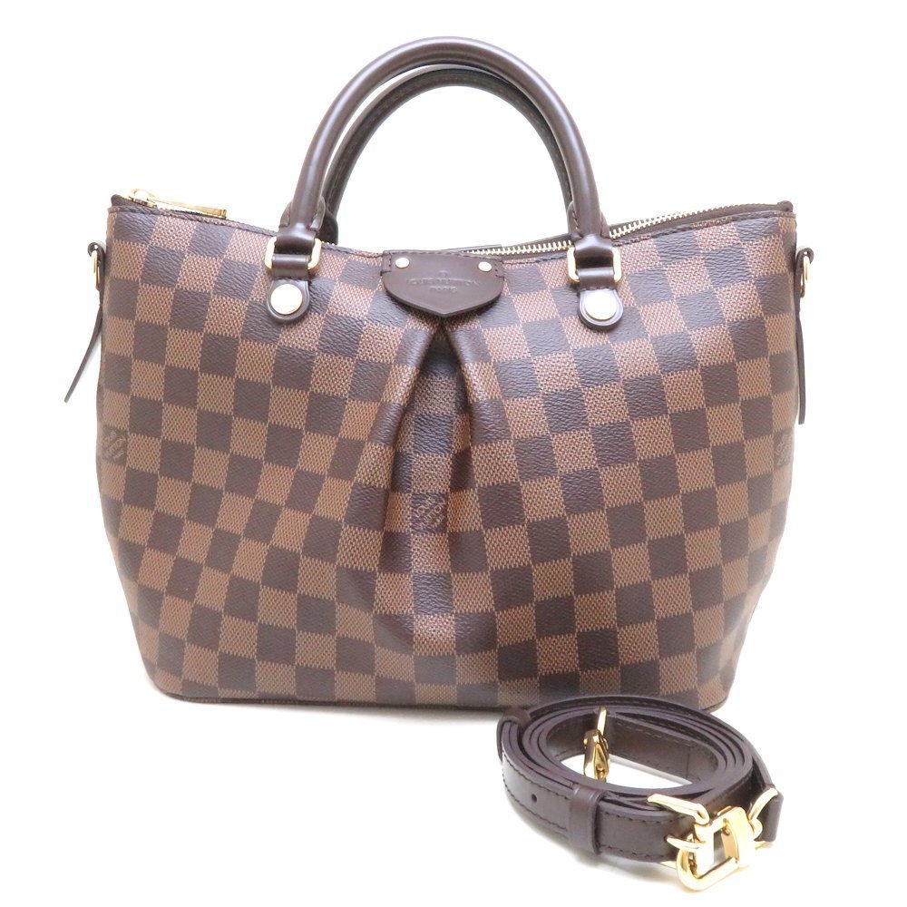 Louis Vuitton Damier Sienna PM Ebene 2WAY Bag Brown